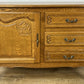 Cabinet Vintage French Louis XIV Oak Sideboard with Carved Cupboard LOT 6264
