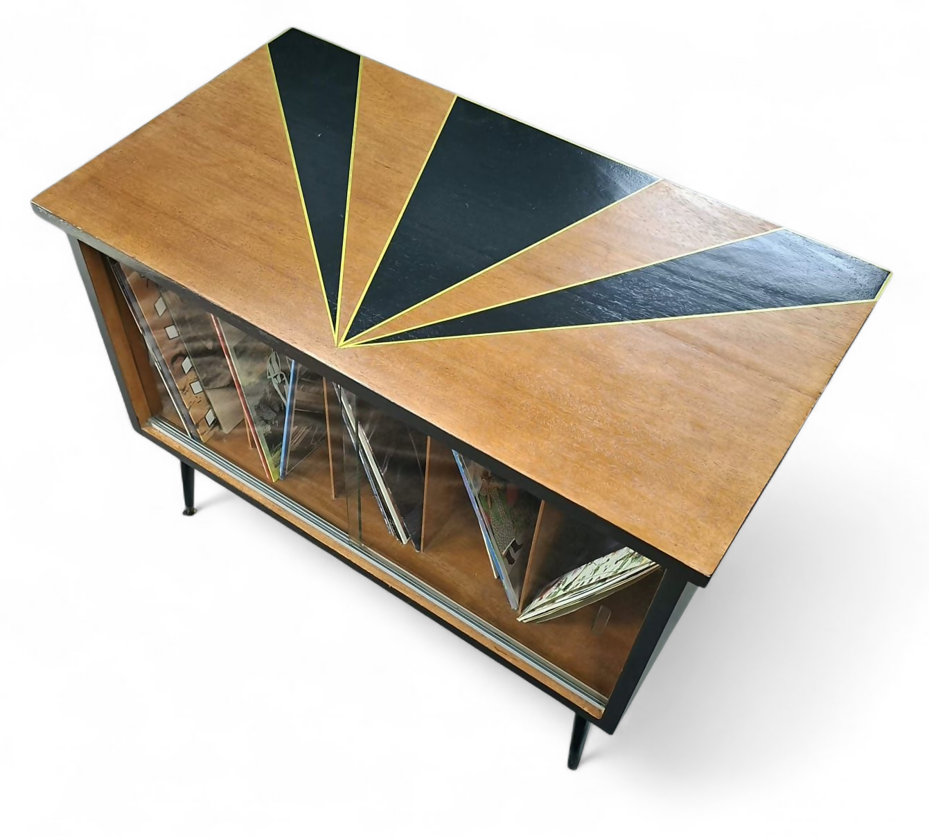 Mid Century Record Storage Cabinet