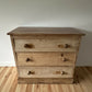 Antique Victorian Pine Chest of Drawers Rustic Solid Stripped Pine