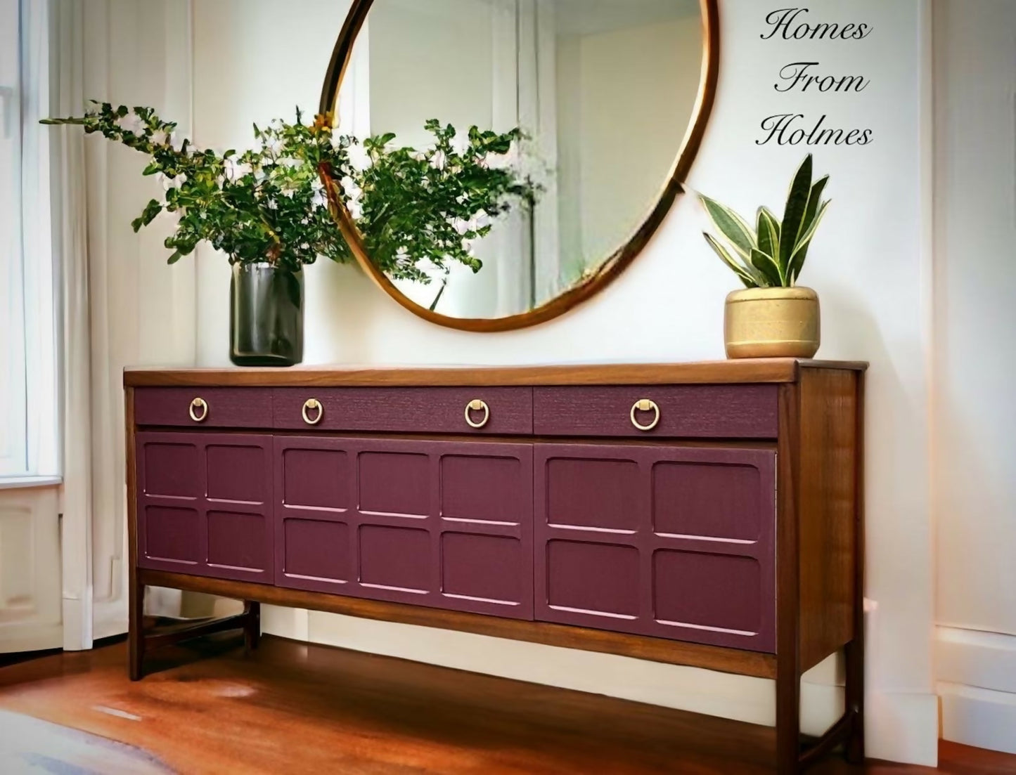 Available for commission Nathan sideboard / mcm/ vintage / retro / custom / hand painted / rare / teak / drinks cabinet / mid century