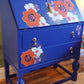 Blue writing bureau