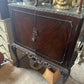 Vintage Drinks Cabinet With Glass Top