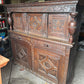 Heavily Carved Antique Court Cupboard