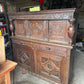 Heavily Carved Antique Court Cupboard