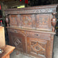 Heavily Carved Antique Court Cupboard
