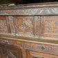 Heavily Carved Antique Court Cupboard