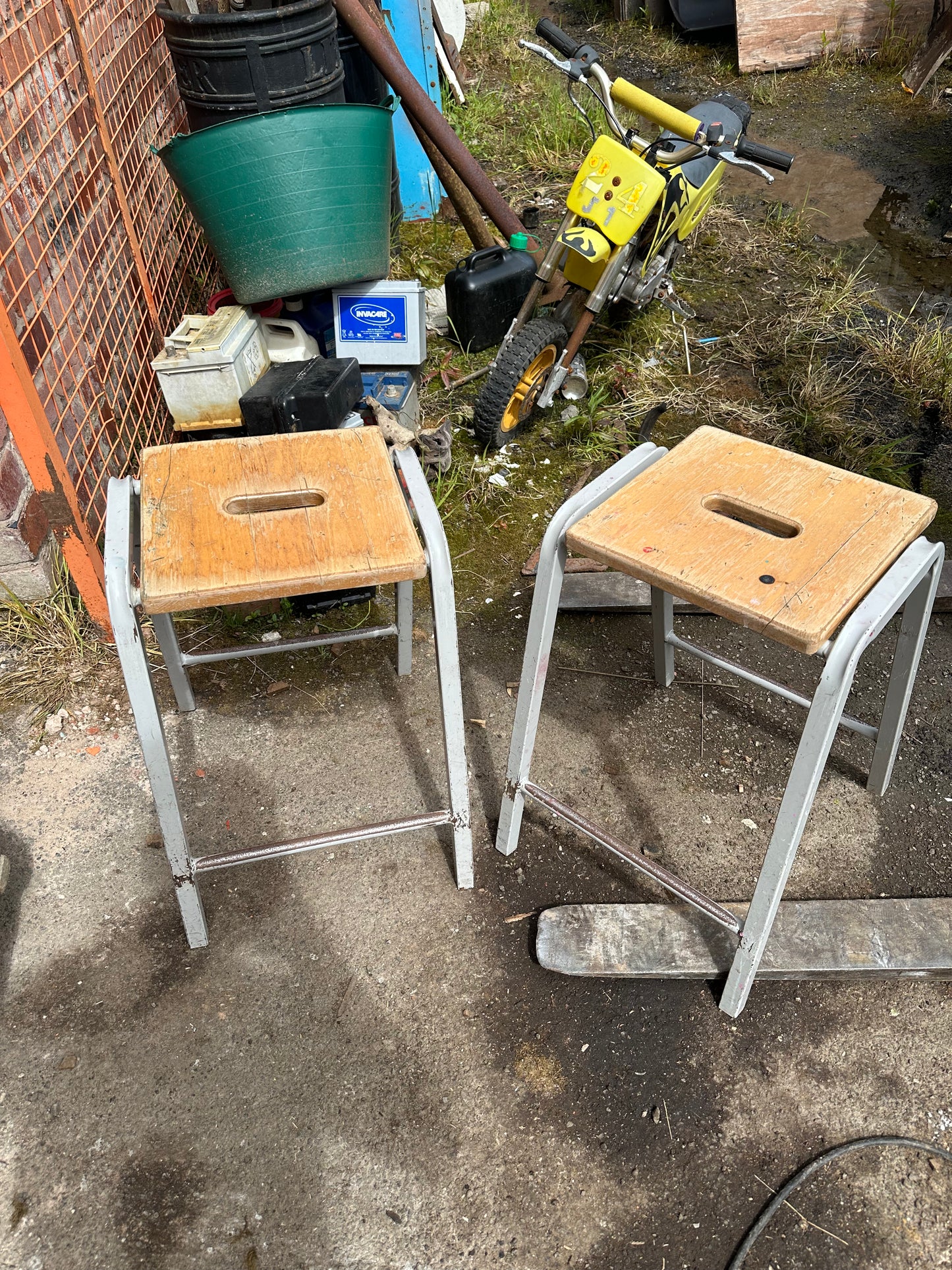 Vintage School Stools