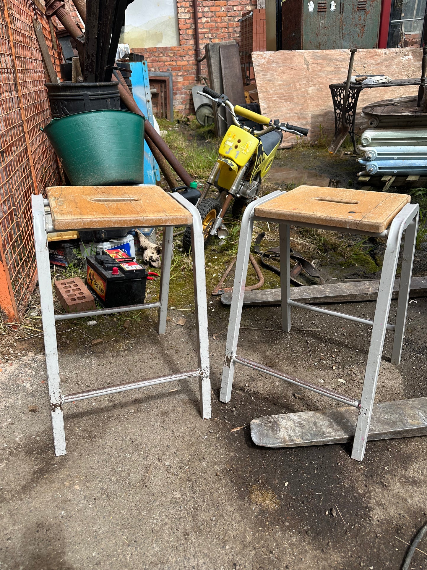 Vintage School Stools