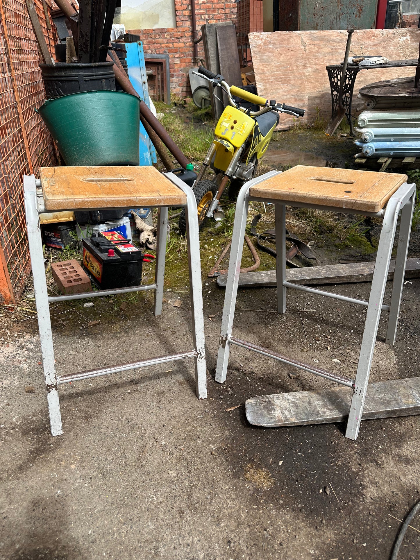 Vintage School Stools