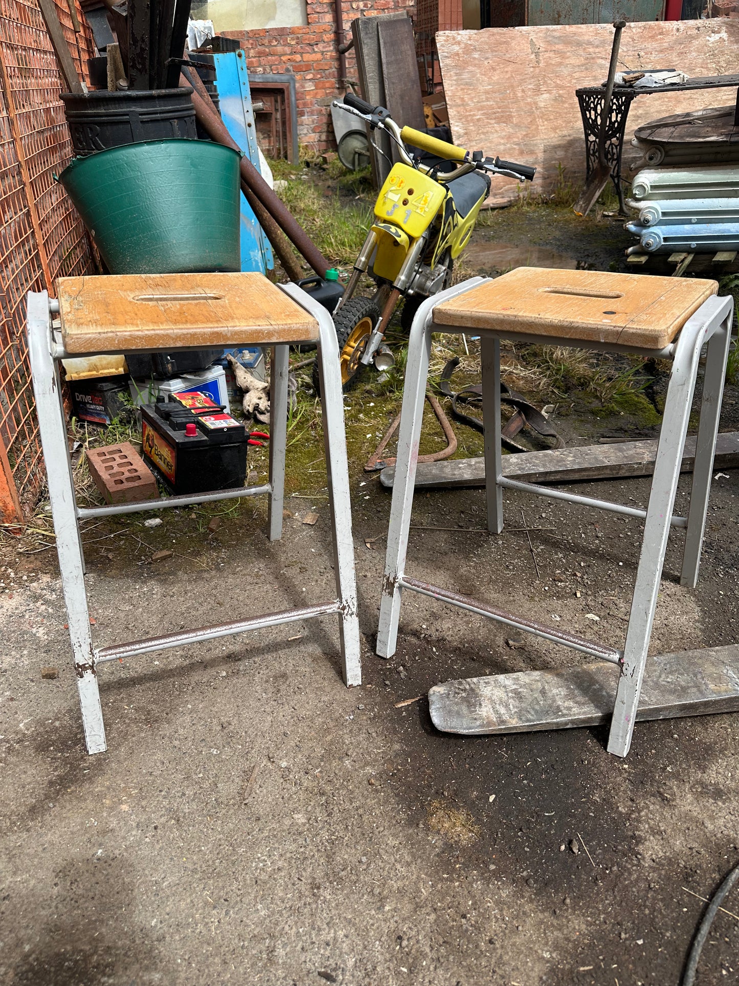 Vintage School Stools