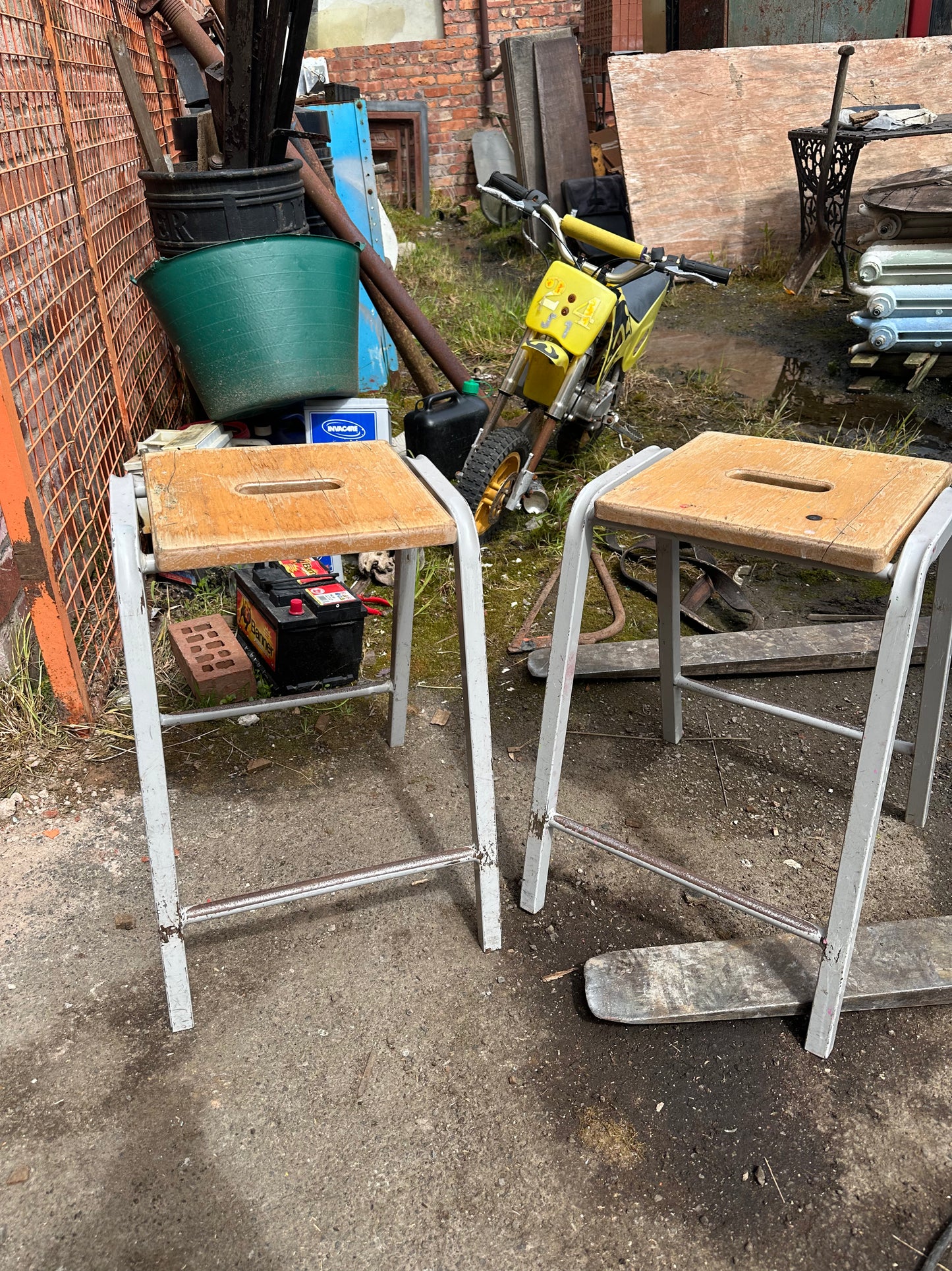 Vintage School Stools