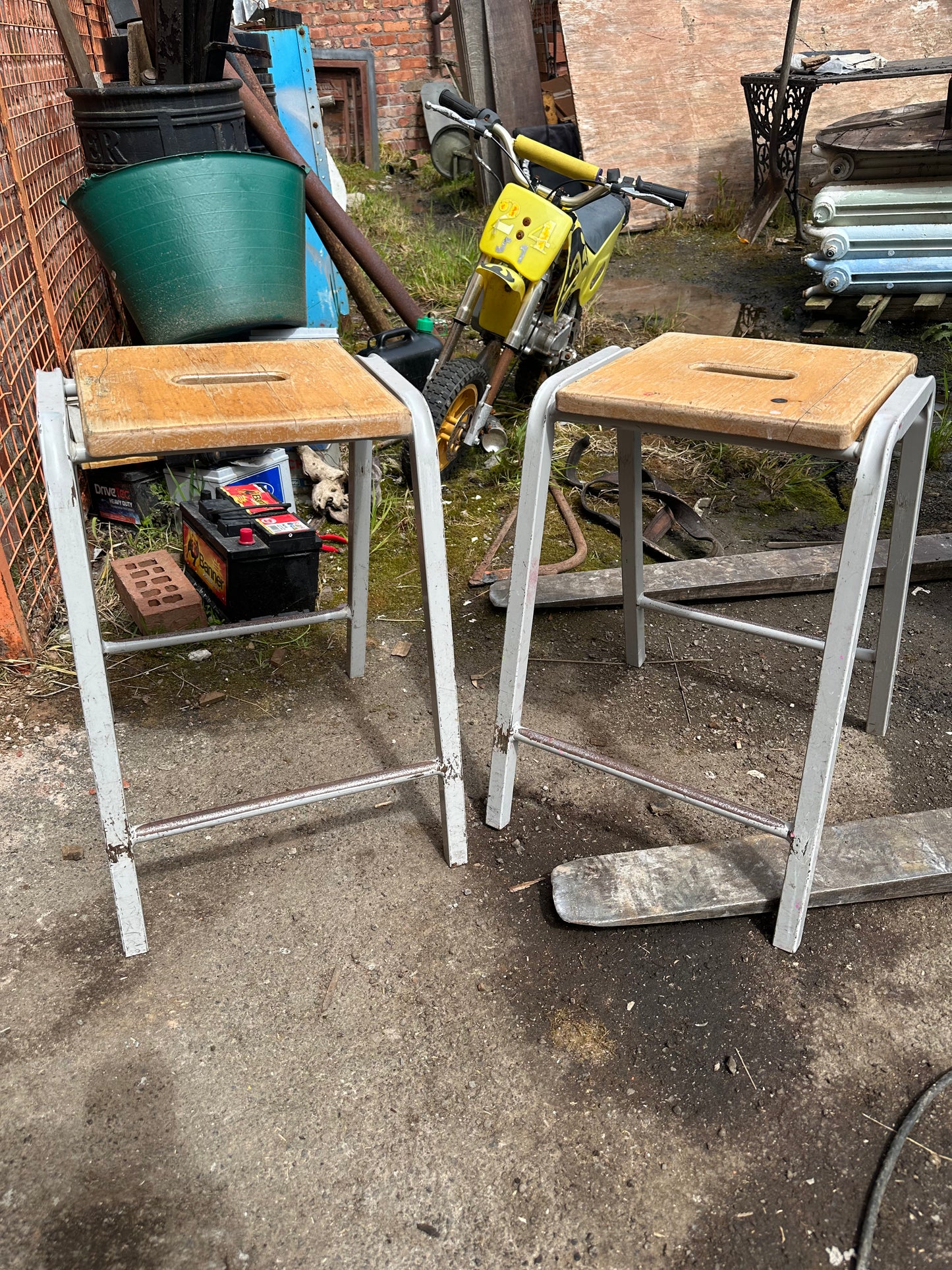 Vintage School Stools