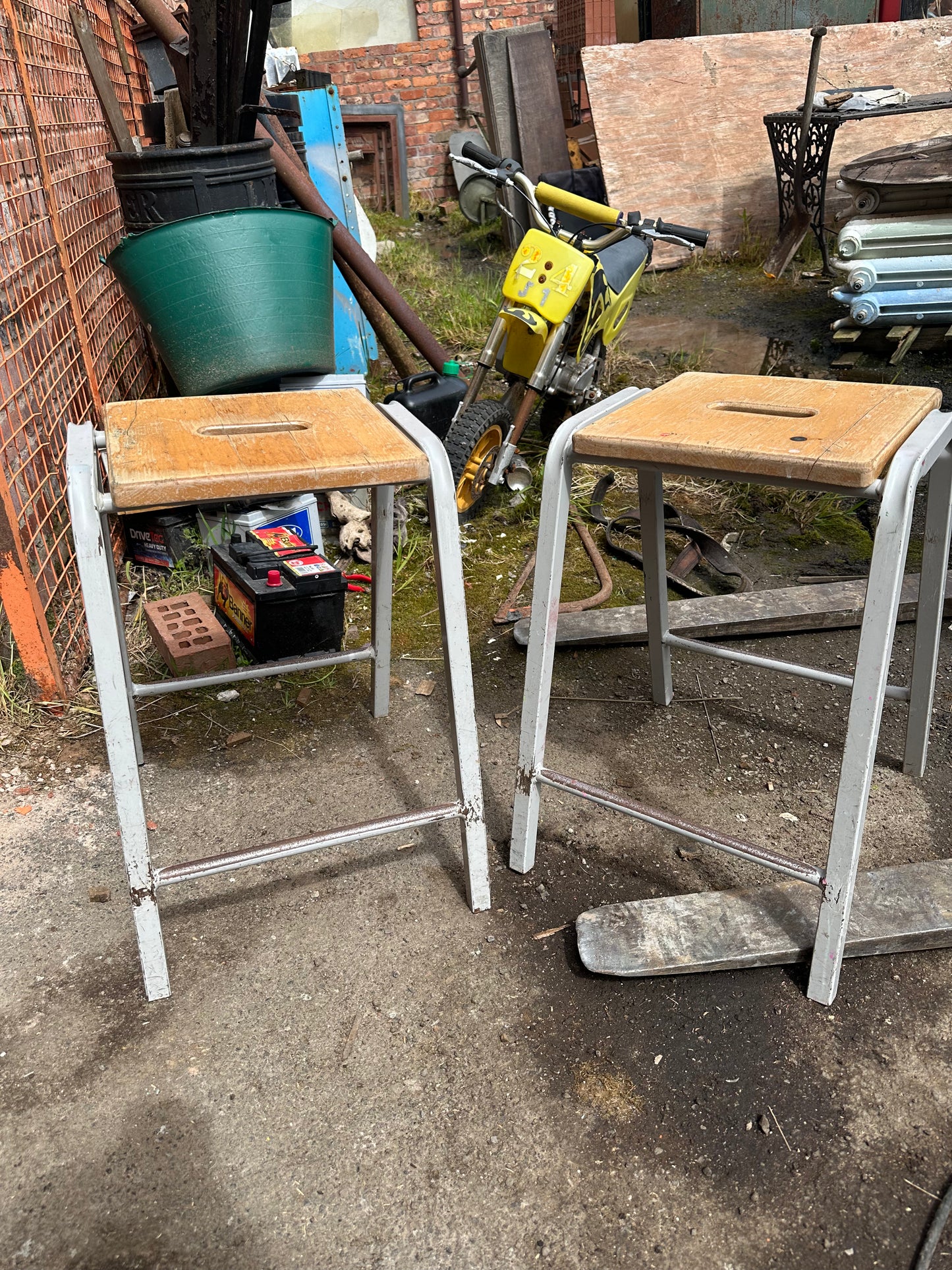 Vintage School Stools