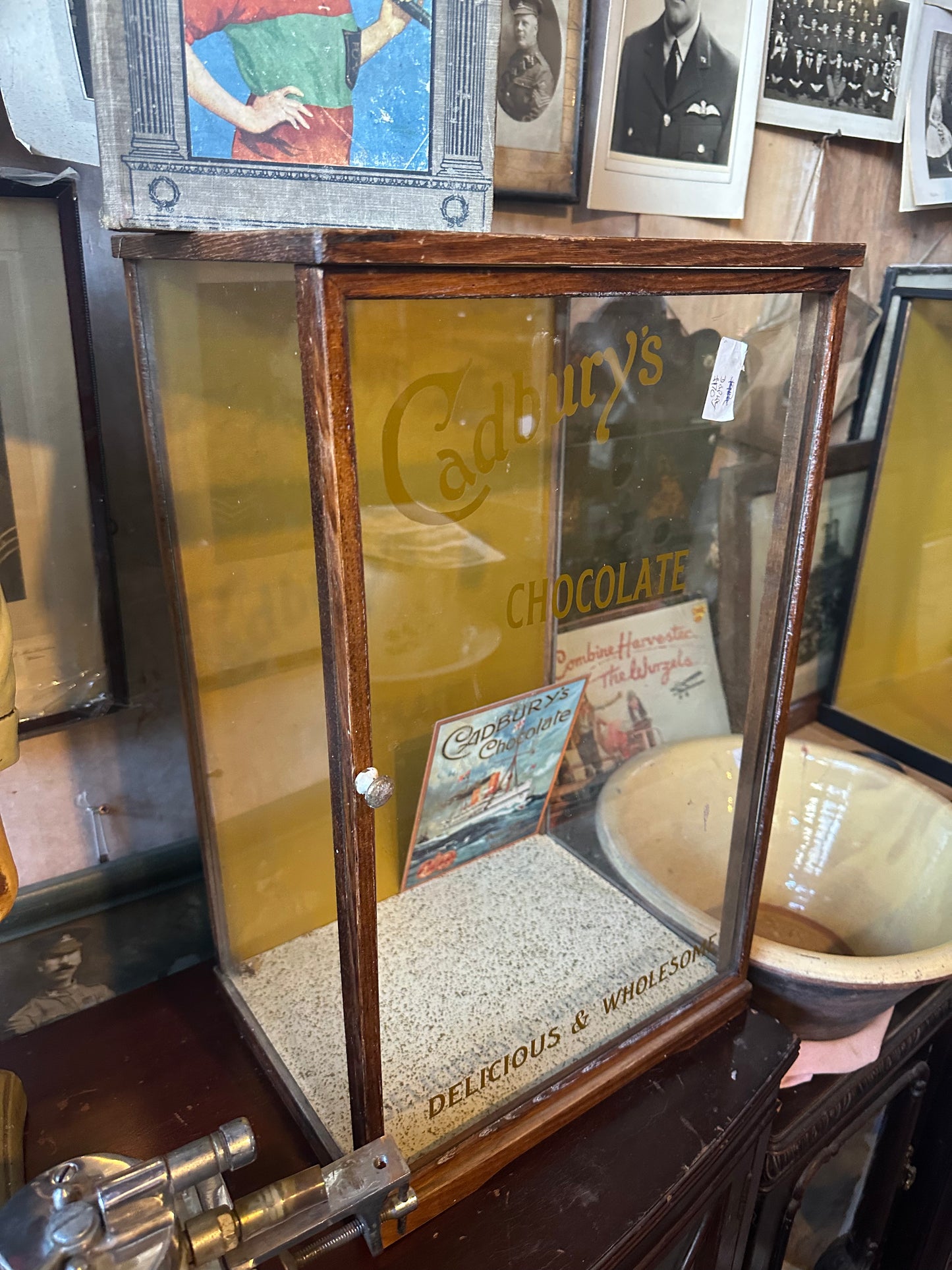 Nice Antique Glass Display Cabinet