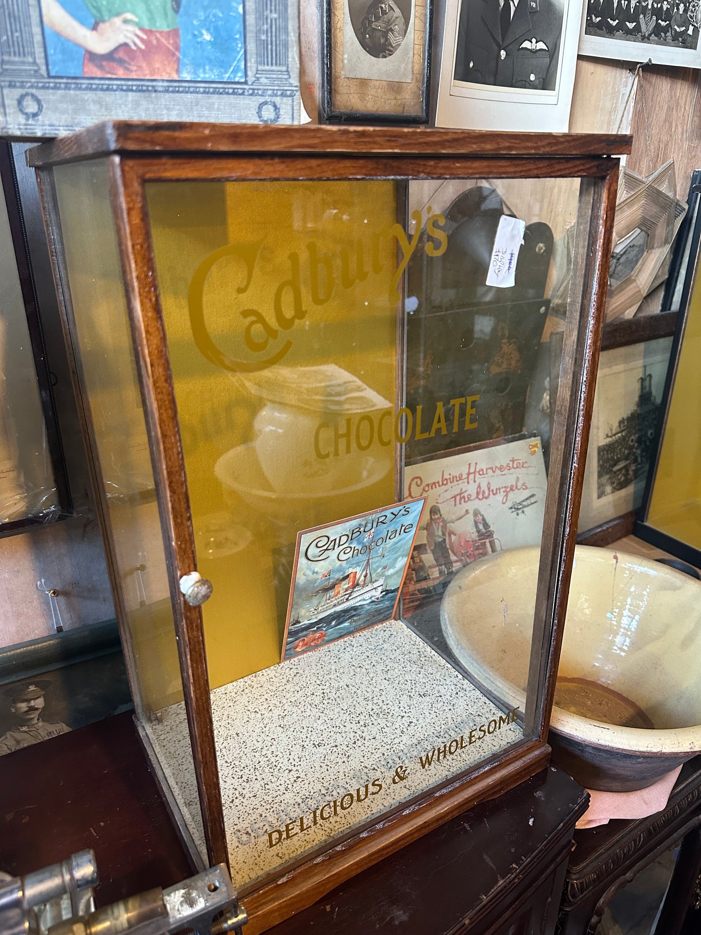 Nice Antique Glass Display Cabinet