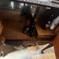 Vintage Drinks Cabinet With Glass Top