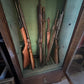 Tall Antique Gun Display Cabinet