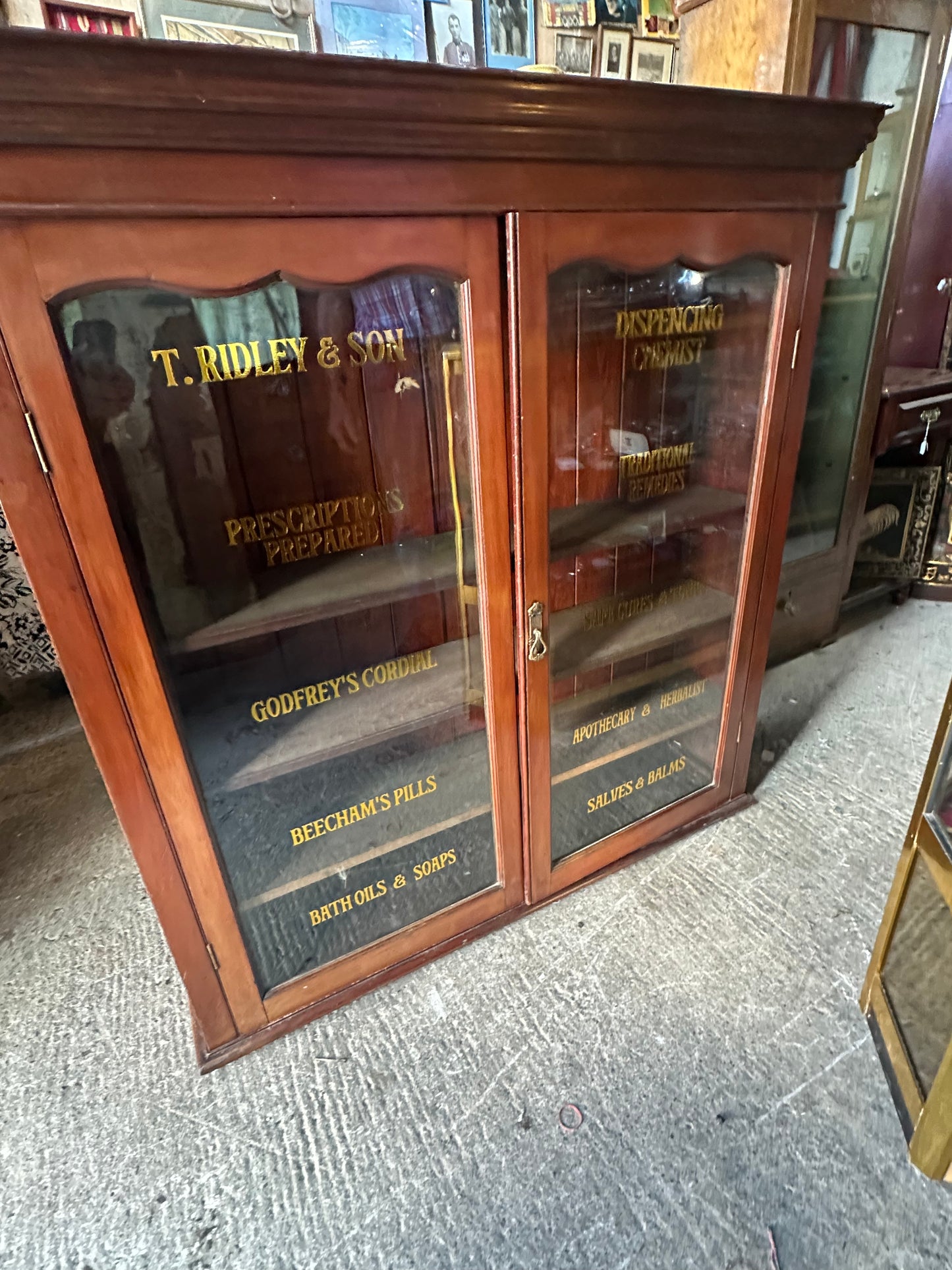 Antique Chemists Cabinet