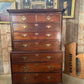 Antique George III Mahogany Chest on Chest Tallboy Chest of Drawers, c 1820