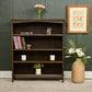 Arts & Crafts Oak Open Window Bookcase with Adjustable Shelves