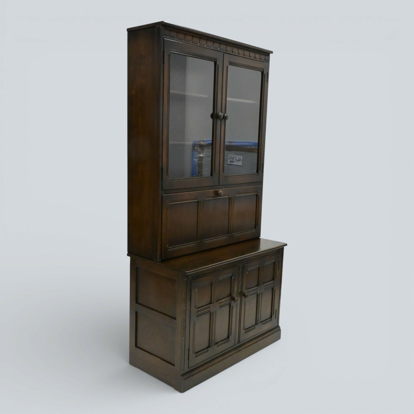 Ercol Mural Wall Unit Display/Drinks Cabinet Dark Finish FREE UK Delivery*
