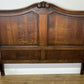 Bed Vintage French Louis XVI Oak Double Bed Frame Carved Headboard LOT 6378