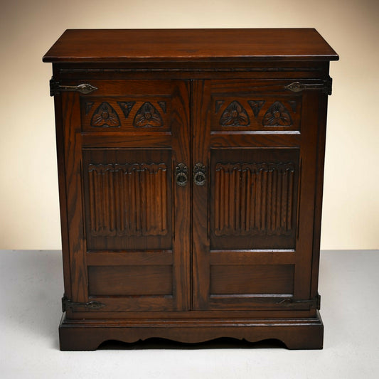Old Charm Oak TV Video Cabinet Cupboard Light Oak Model 2053 FREE UK Delivery