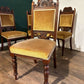 Four Edwardian Carved Walnut Dining Chairsm