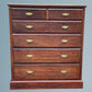 Large Edwardian Walnut Chest of Drawers