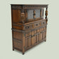 Old Charm Court Cupboard Buffett Sideboard Oak Tudor Style FREE UK Delivery.