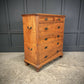 19th Century Camphor Wood Military Campaign Secretaire Chest