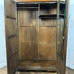 Vintage Priory Style Oak Double Wardrobe