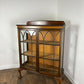 Vintage 1920s Bow Front Glazed Display Cabinet
