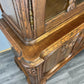 Bookcase Vintage French Louis XIV Style Oak Display Cabinet Sideboard LOT 4476