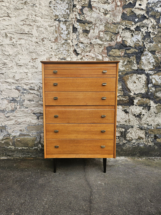 Lebus Chest Of Drawers Link Range Six Drawers In Oak