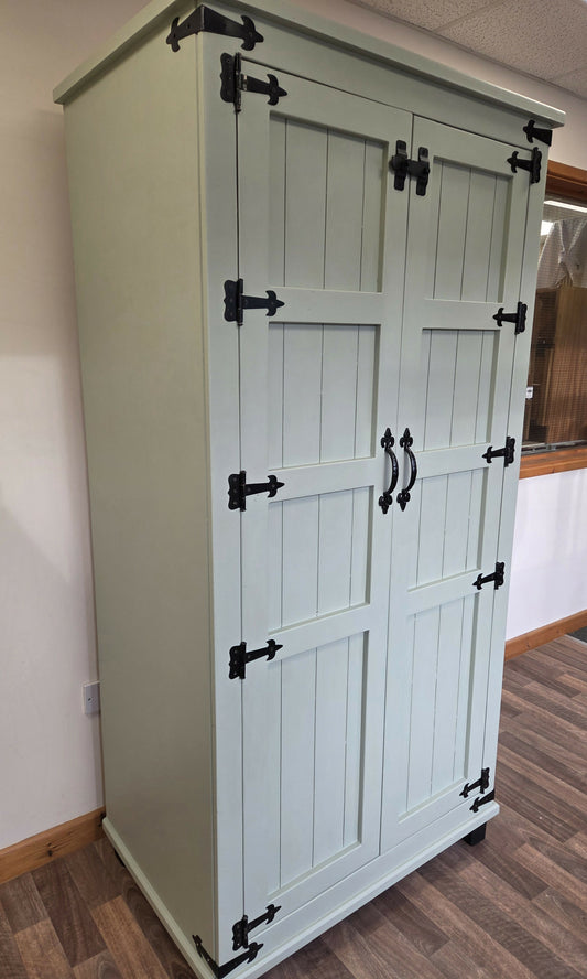 Rustic farmhouse style pantry/larder cupboard.