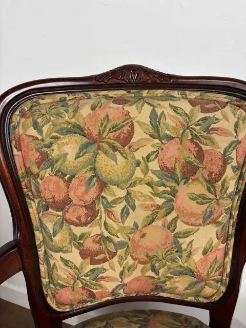 Pair of Reproduction Upholstered Armchairs
