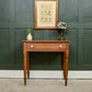 Antique Pine Rustic Console Table Hall Table with Ceramic Handles