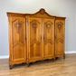 Wardrobe Vintage French Louis XVI Style Oak Four Door Carved Armoire LOT 6516