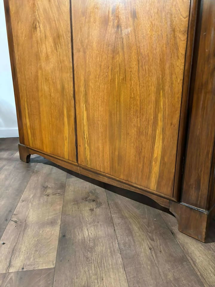 1940s Art Deco Walnut Wardrobe