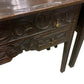 Antique Oak 19th C Gothic revival side tables chest of drawers