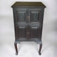 Vintage Solid Mahogany Lift Top Black Painted Music Stereo Cupboard Cabinet