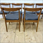 vintage dining chairs X6 ONLY teak Greaves & Thomas danish design mid century