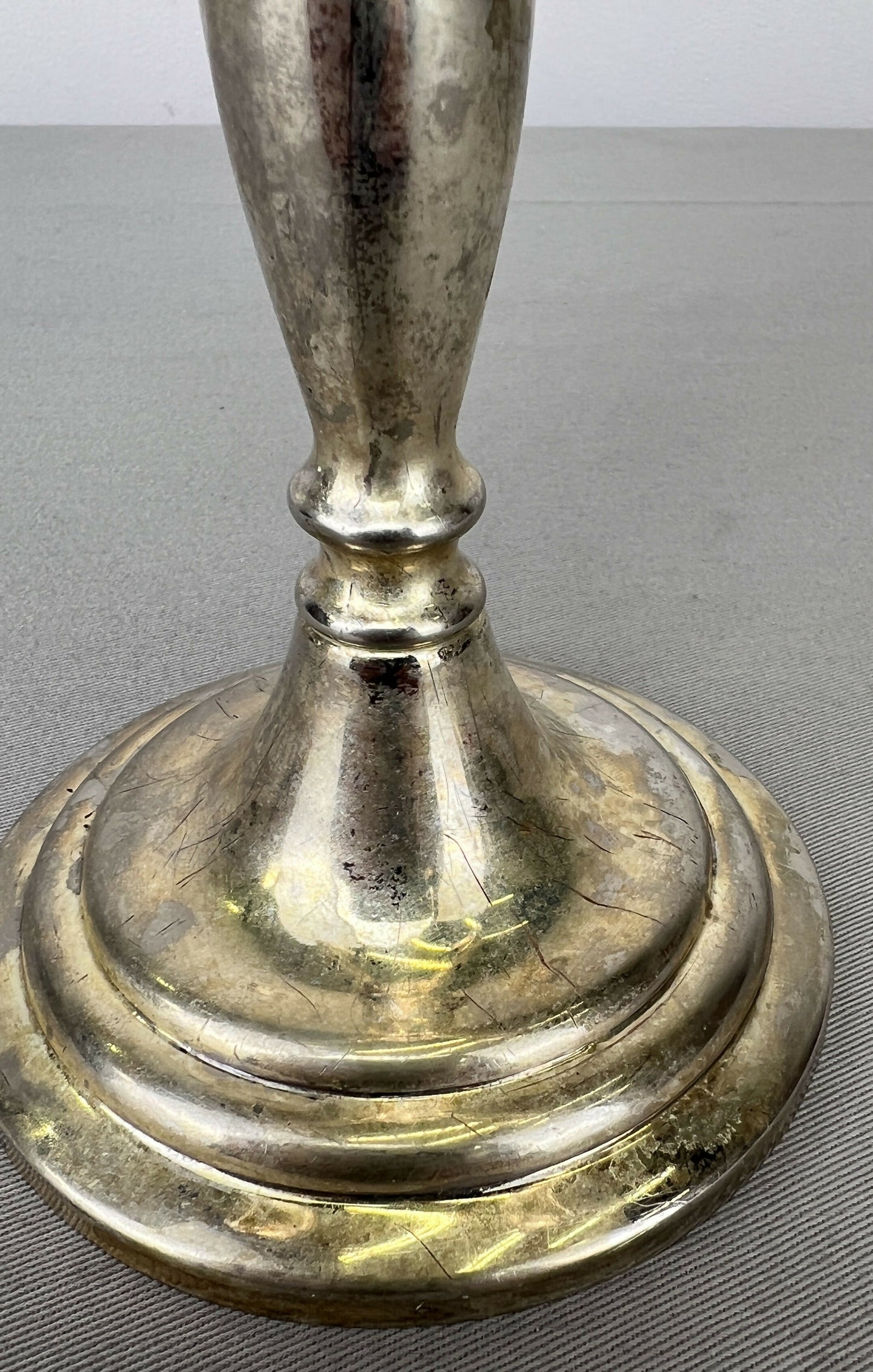 Pair of Candelabras Vintage French Style Metal Five Arm Candle Holders LOT 6483