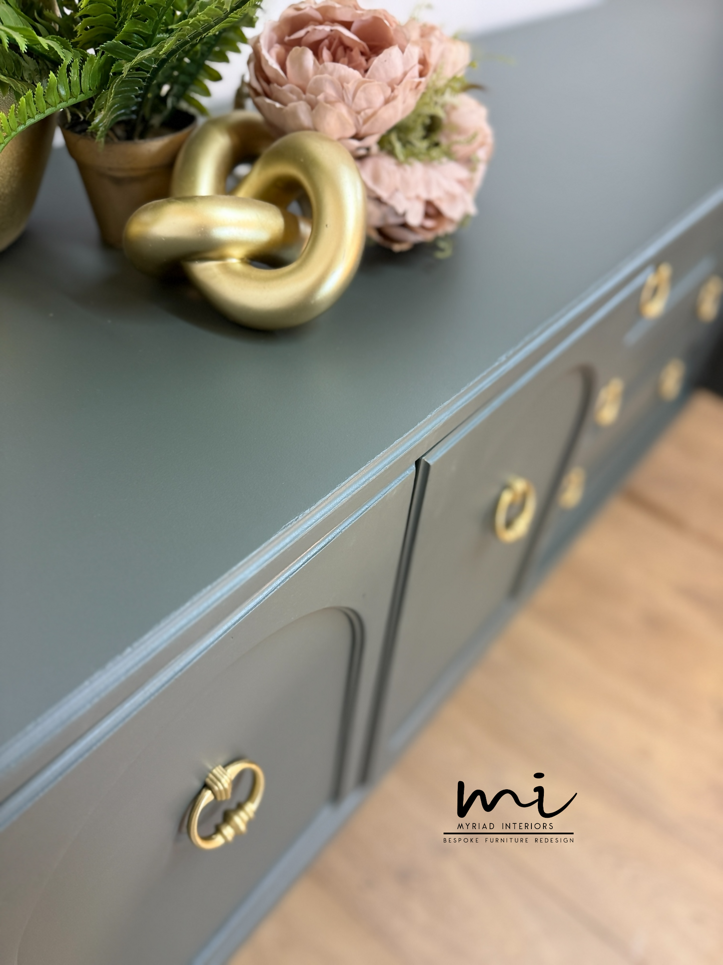 Large Rare refurbished G Plan Arcadia olive green sideboard, dresser, mid century modern, TV media unit, Drinks cabinet