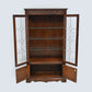 Old Charm Display Cabinet 3 Glass Shelves Tudor Brown #2155 FREE UK Delivery*