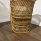 Vintage Wicker Bedroom Chair with Cushion