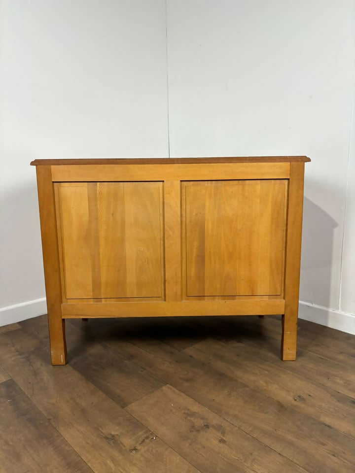 French Style Three Drawer Mahogany Bedroom Chest