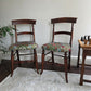 Beautiful Pair Of Victorian Oak Chairs Reupholstered Seats in a William Morris 'Blackthorne' Tapestry Fabric'
