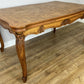 Dining Table Vintage French Louis XVI Carved Oak Extendable Table LOT 6358